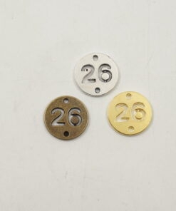 Μεταλλικο 26 Στρογγυλό 2x2cm 10 TEM