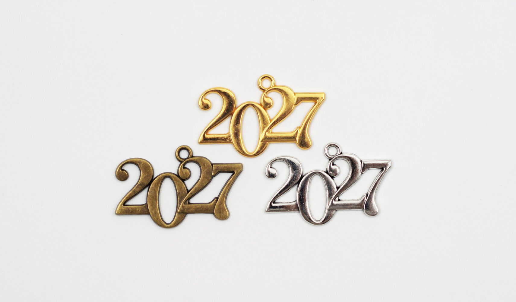 Μεταλλικό Κρεμαστό 2027 3,5x2,3cm 10ΤΕΜ