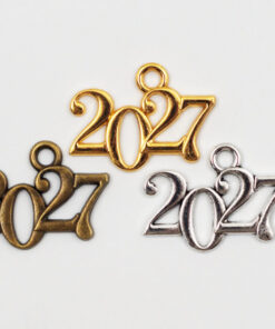 Μεταλλικό Κρεμαστό 2027 2,3×1,7cm 10ΤΕΜ