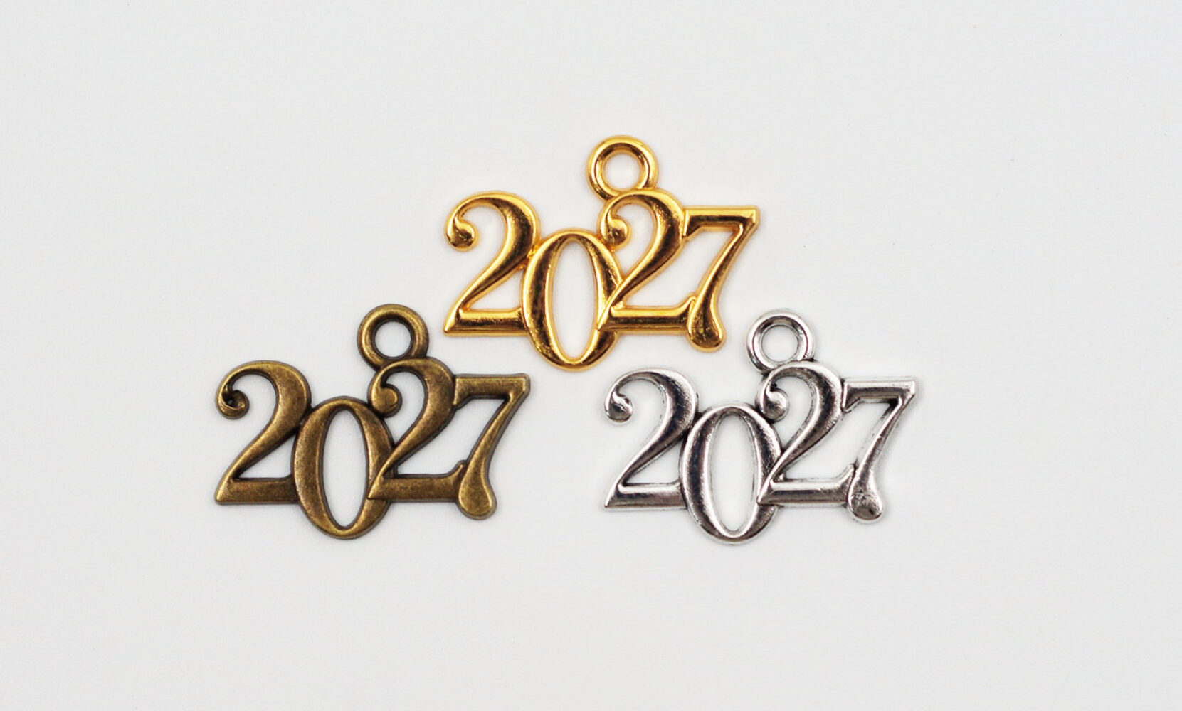 Μεταλλικό Κρεμαστό 2027 2,3×1,7cm 10ΤΕΜ